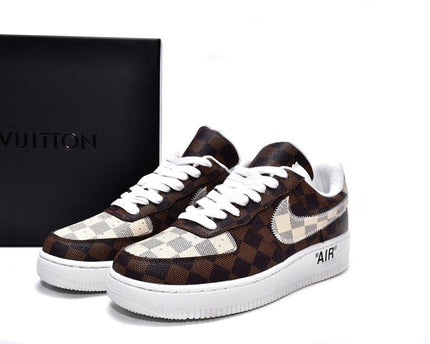 Men's LV Trainer Sneaker x Air Force 1 Shoes