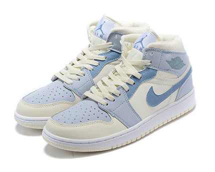 Men's Air Jordan 1 High Light Blue Shoes