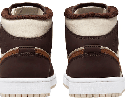Men's Air Jordan 1 Mid SE Cream Dark Chocolate Shoes