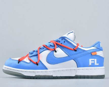 Men's SB Dunk Low x Off-White x Futura x OW UNC Blue White Shoes