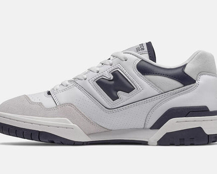 Men's New Balance 550 Arriving in White Navy Shoes