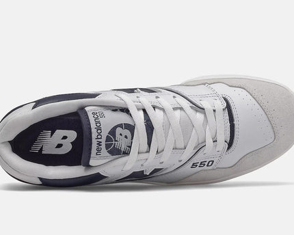 Men's New Balance 550 Arriving in White Navy Shoes