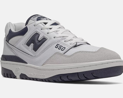 Men's New Balance 550 Arriving in White Navy Shoes