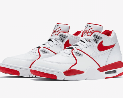 Men's Air Flight 89 University Red White Shoes