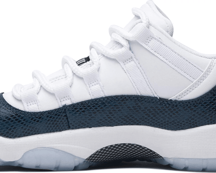 Men's Air Jordan 11 Low Retro GS Navy Snakeskin Shoes