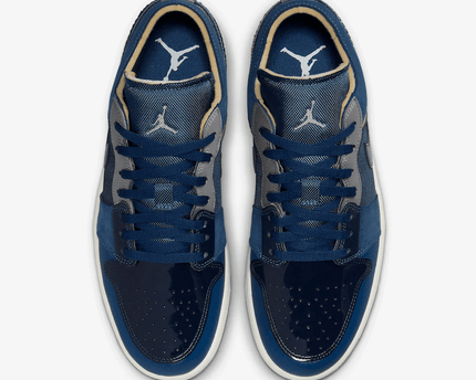 Men's Air Jordan 1 Low SE Craft Obsidian Shoes