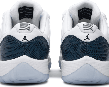 Men's Air Jordan 11 Low Retro GS Navy Snakeskin Shoes