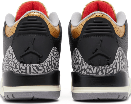 Men's Air Jordan 3 Retro Black Gold Shoes