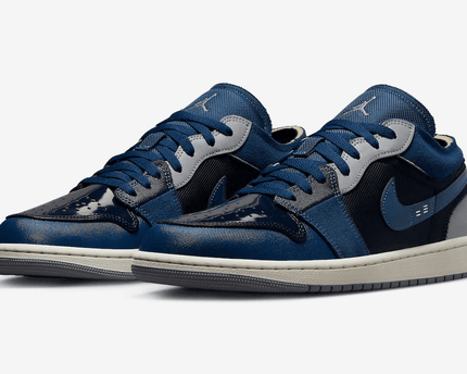 Men's Air Jordan 1 Low SE Craft Obsidian Shoes