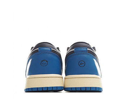 Men's Air Jordan 1 Low x Travis scott x Fragment Blue Black Shoes