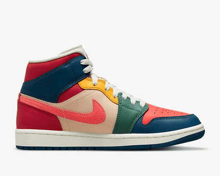Men's Air Jordan 1 Mid SE Multicolor Shoes