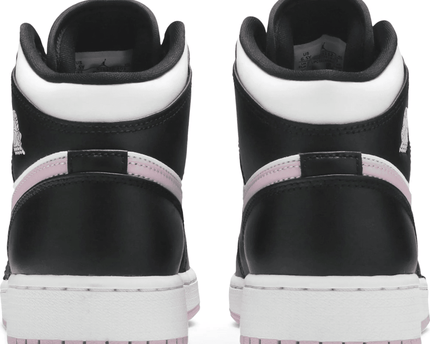 Men's Air Jordan 1 Mid GS White Light Arctic Pink Shoes