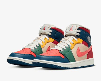 Men's Air Jordan 1 Mid SE Multicolor Shoes