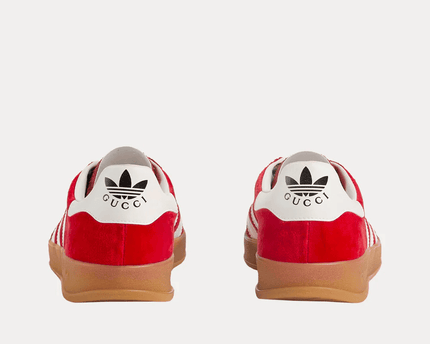 Men's Adidas x Gucci Gazelle Red Velvet Shoes