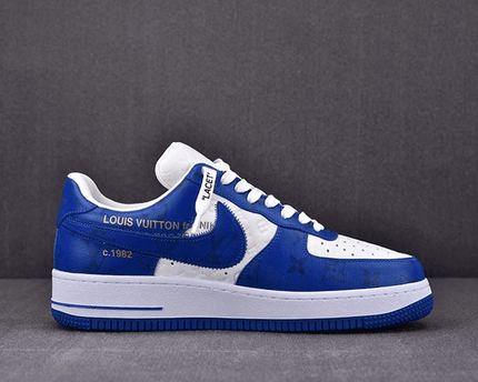 Men's Air Force 1 Low x Louis Vuitton Blue Shoes