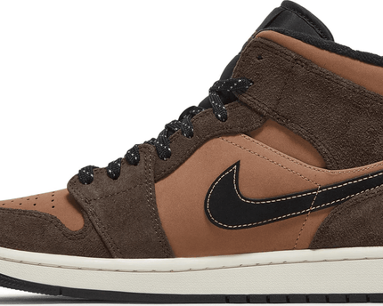 Men's Air Jordan 1 Mid SE Dark Chocolate Shoes