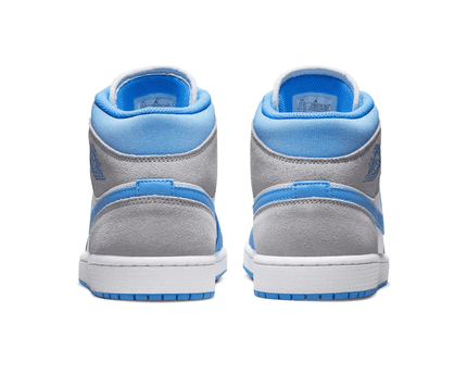 Men's Air Jordan 1 Mid University Blue Grey Shoes