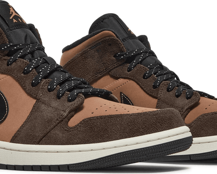 Men's Air Jordan 1 Mid SE Dark Chocolate Shoes