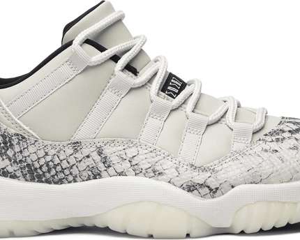 Men's Air Jordan 11 Low Retro Light Bone Snakeskin Shoes