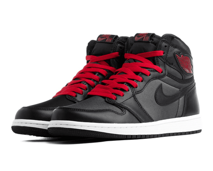 Men's Air Jordan 1 High OG Shimmers Black Satin Shoes