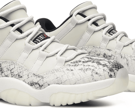 Men's Air Jordan 11 Low Retro Light Bone Snakeskin Shoes