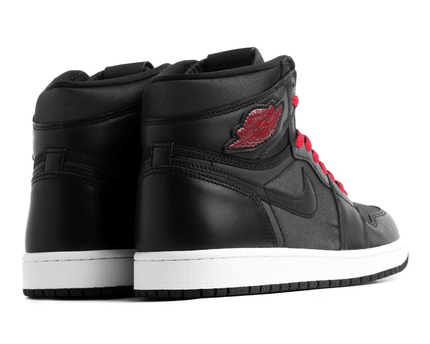 Men's Air Jordan 1 High OG Shimmers Black Satin Shoes