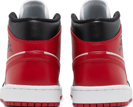Men's Air Jordan 1 Mid Alternate Bred Toe Shoes