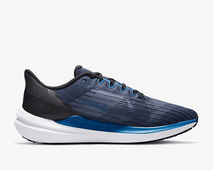 Men's Air Zoom Winflo 9 Obsidian Dark Marina Blue Shoes