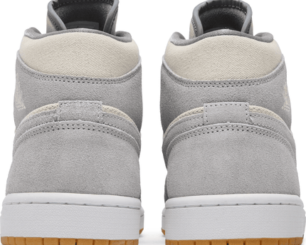 Men's Air Jordan 1 Mid SE Coconut Milk Particle Grey Shoes