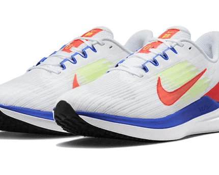 Men's Air Zoom Winflo 9 White Racer Blue Crimson Shoes
