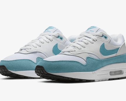 Men's Air Max 1 White Turquoise Shoes
