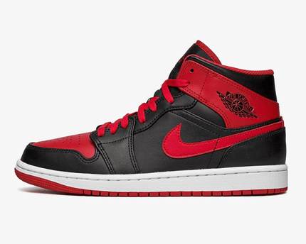 Men's Air Jordan 1 Mid Alternate Bred Shoes