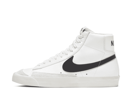 Men's Blazer Mid 77 White And Black Shoes