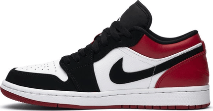 Men's Air Jordan 1 Low Black Toe Shoes