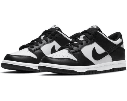 Men's Dunk Low White Black Shoes