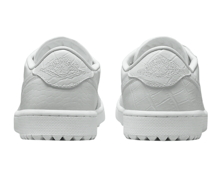 Men's Air Jordan 1 Low Golf White Crocodile Shoes