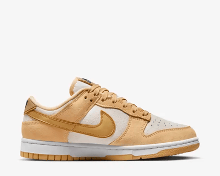 Men's Dunk Low Gold Suede Shoes