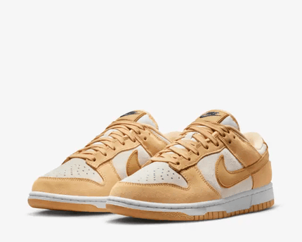 Men's Dunk Low Gold Suede Shoes