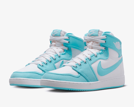 Men's Jordan 1 KO Bleached Aqua White Shoes