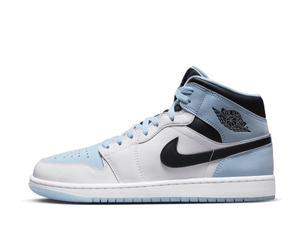 Men's Air Jordan 1 Mid Ice Blue Shoes