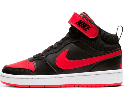 Men's Court Borough Mid 2 Black University Red Shoes