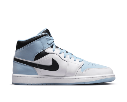 Men's Air Jordan 1 Mid Ice Blue Shoes