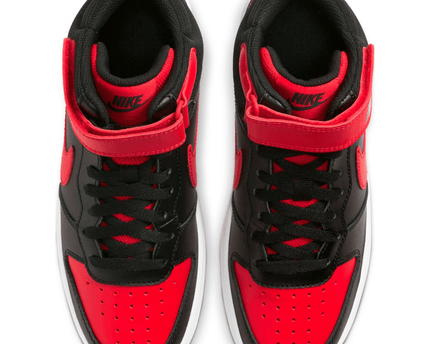 Men's Court Borough Mid 2 Black University Red Shoes