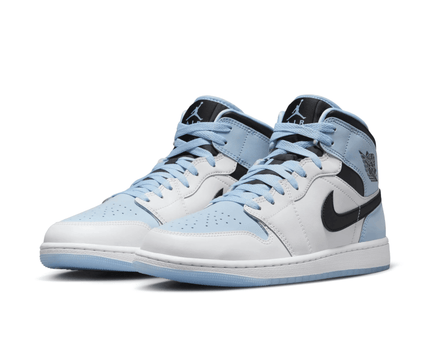 Men's Air Jordan 1 Mid Ice Blue Shoes