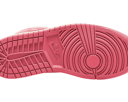 Men's Air Jordan 1 Mid Strawberries And Cream Pink White Shoes