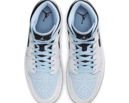 Men's Air Jordan 1 Mid Ice Blue Shoes