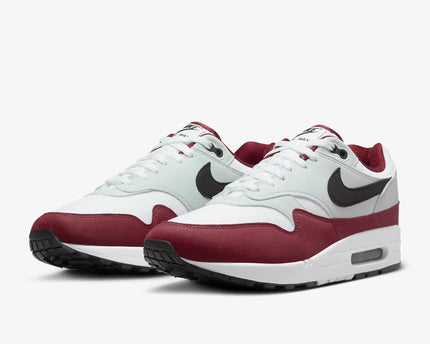 Men's Air Max 1 Red And White Shoes