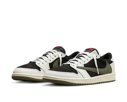 Men's Travis Scott x Air Jordan 1 Low OG SP 'Travis Scott Medium Olive' Shoes