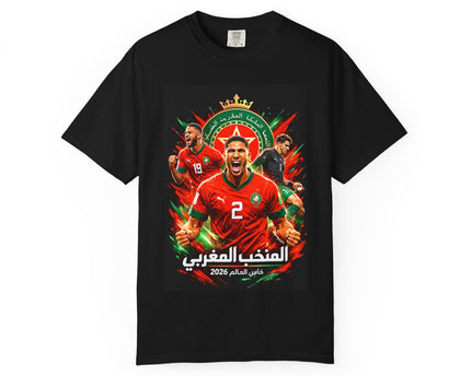 Morocco Football Players T-shirt, 2026 World Cup Soccer Tee, Morocco Flag
