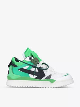 Men's Off White Men Mid -Top Sponge Sneaker In Green